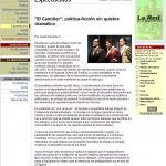 <font color=F87431>El Canciller</font> Política-ficción sin quiebre dramático por <em>Javier Ibacache</em>